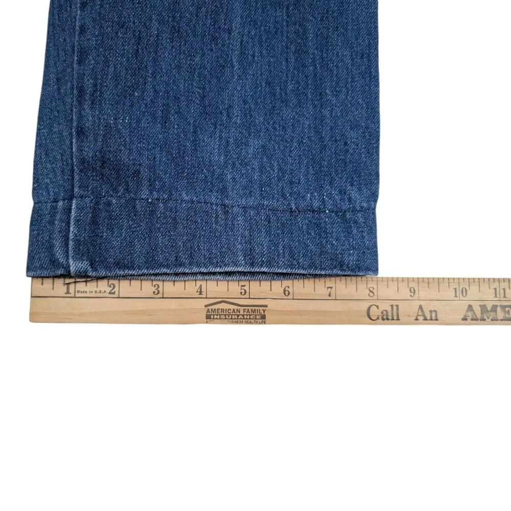 Vintage Levis Elastic‎ Jeans Womens Sz 14 32x29 Blue Denim *READ